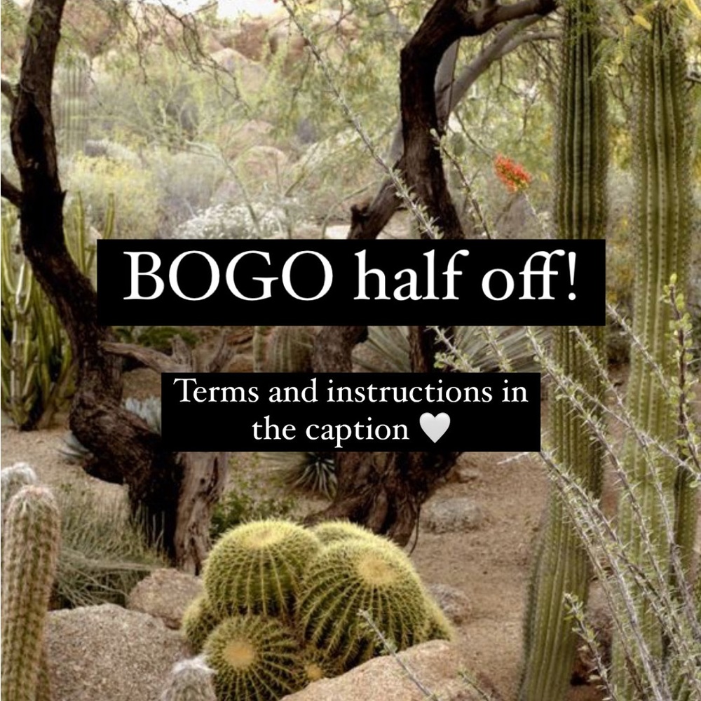 BOGO half off sale!